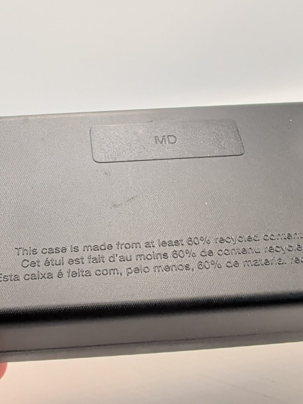 Nike Black Hard Sunglasses Eyeglass Glasses Case Felt Lined Clam Shell Italy Y2K - Picture 10 of 11